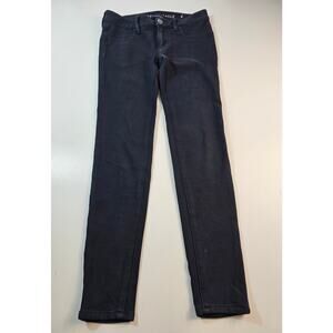 American Eagle Super stretch x jegging size 2 black skinny stretch ankle jeans ^